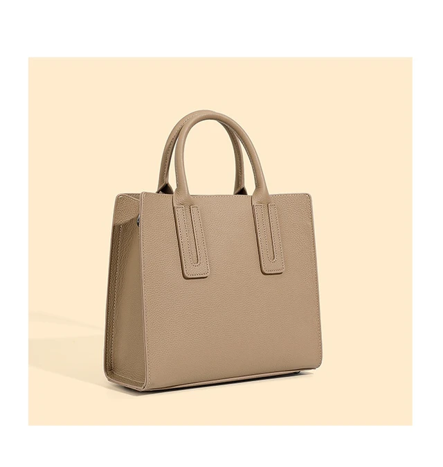 Alt view image 2 of 2 - Genuine Leather Women Top Handle Straw Crossbody Bags Green