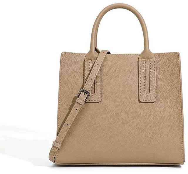 Main image of Genuine Leather Women Top Handle Straw Crossbody Bags Green