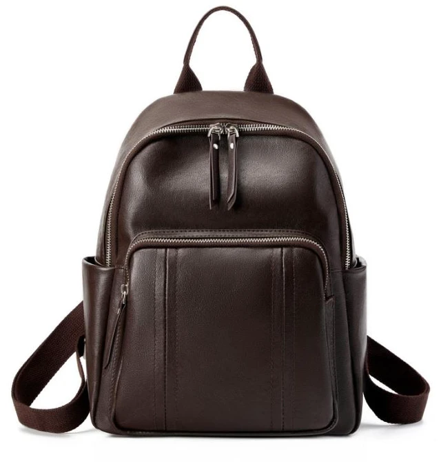 Main image of Genuine Leather Backpack Brown