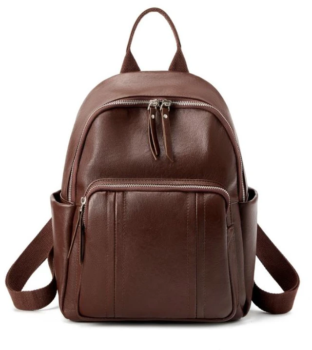 Main image of Genuine Leather Backpack Brown