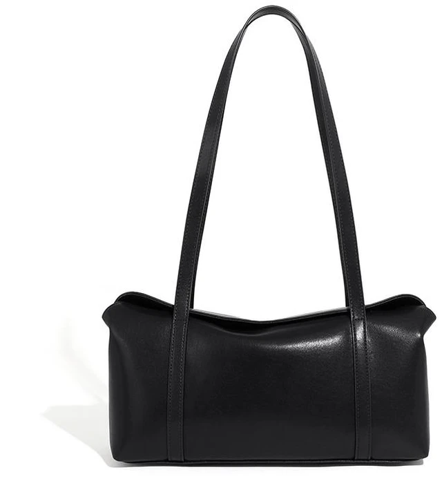 Main image of Genuine Soft Leather Women Tote Bags Black