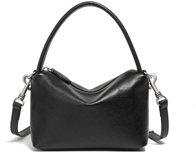 Main image of Women's Genuine Leather Tote Bag Purse Handbags Black