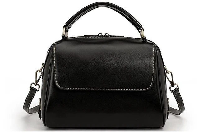Main image of Genuine Leather Purses and Handbags for Women Black