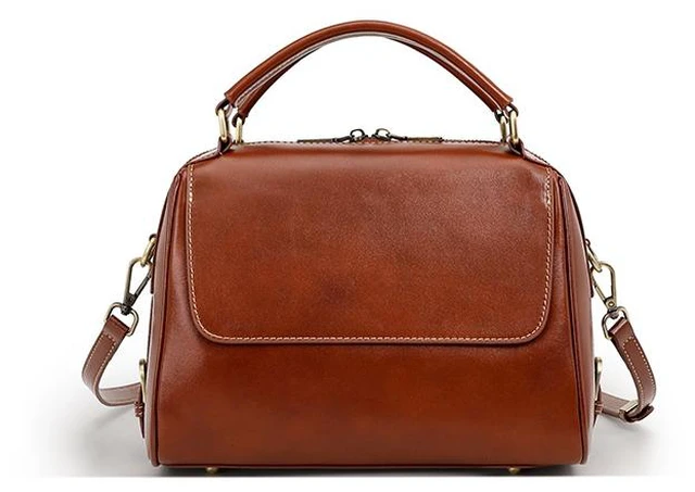 Main image of Genuine Leather Purses and Handbags for Women Brown