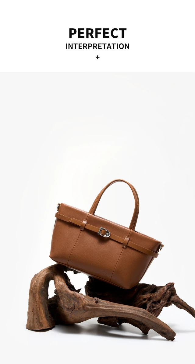 Alt view image 5 of 5 - Genuine Leather Shoulder Bags Hobo Handbags Brown