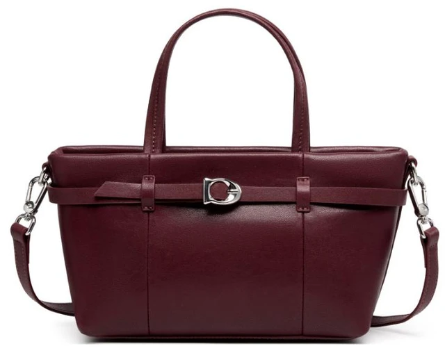 Main image of Genuine Leather Shoulder Bags Hobo Handbags Red