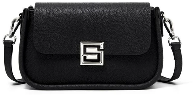 Main image of Genuine Leather Women TOGO Shoulder Cross Bag Black