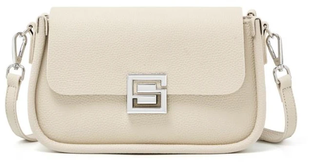 Main image of Genuine Leather Women TOGO Shoulder Cross Bag White