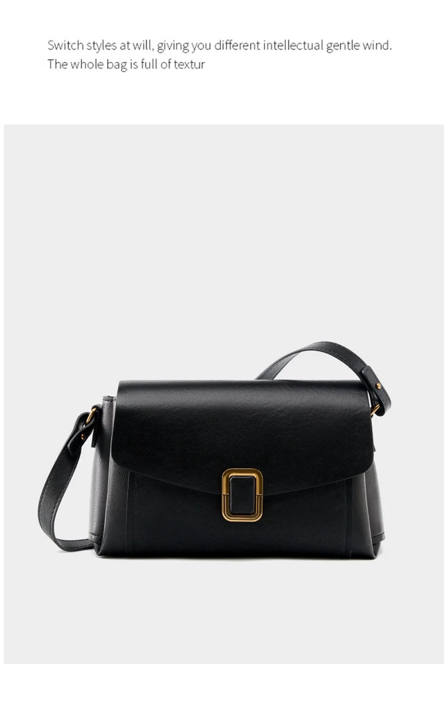 Alt view image 2 of 2 - Genuine Leather Women Tote Bag Black