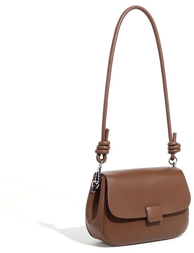 Main image of Fashion Genuine Leather Women's Handbag Brown