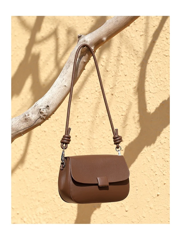 Alt view image 2 of 4 - Fashion Genuine Leather Women's Handbag Brown