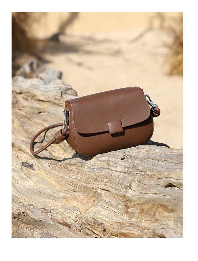 Alt view image 3 of 4 - Fashion Genuine Leather Women's Handbag Brown