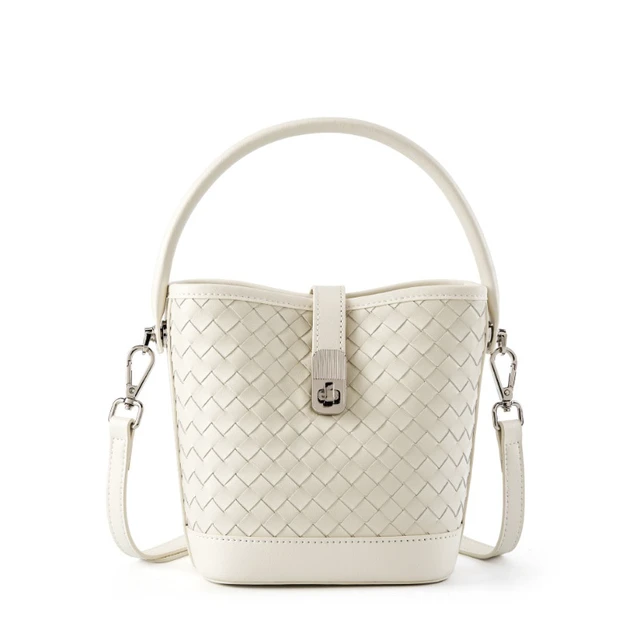 Main image of Women's Genuine Leather Tote Shoulder Handbag White