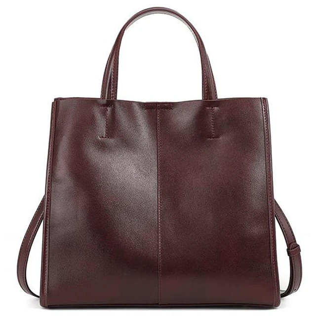 Main image of Women Genuine Leather Handbag Brown