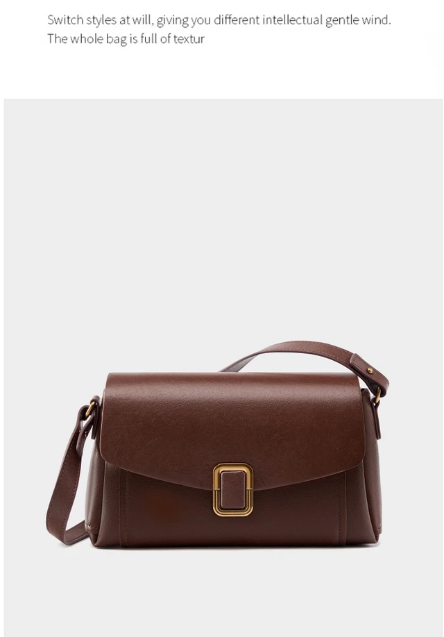 Alt view image 2 of 2 - Genuine Leather Women Tote Bag Brown