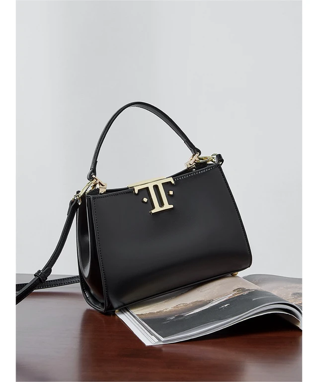 Alt view image 3 of 4 - Genuine Leather Women Shoulder Purses and Handbags Black