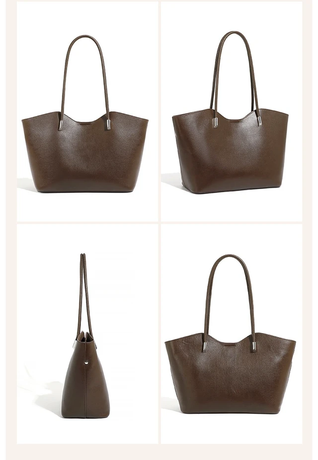 Alt view image 2 of 2 - Genuine Leather Women Handbag Crossbody Bag Brown