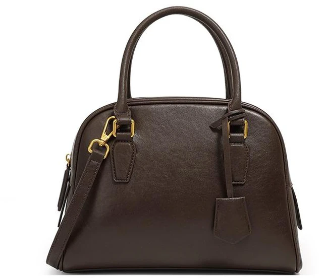 Main image of Genuine Leather Women Handbag and Purse Brown
