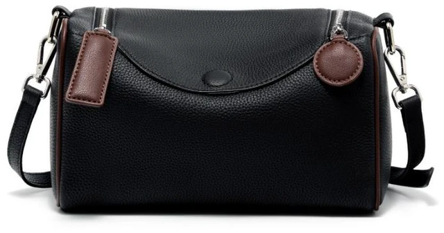 Main image of Genuine Leather Female Cross Bag Women Handbag Black