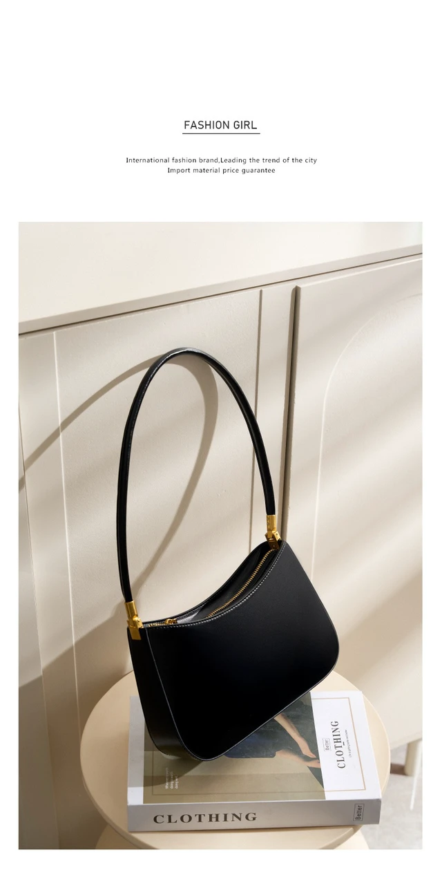 Alt view image 2 of 5 - Genuine Leather Women's Tote Bag Black