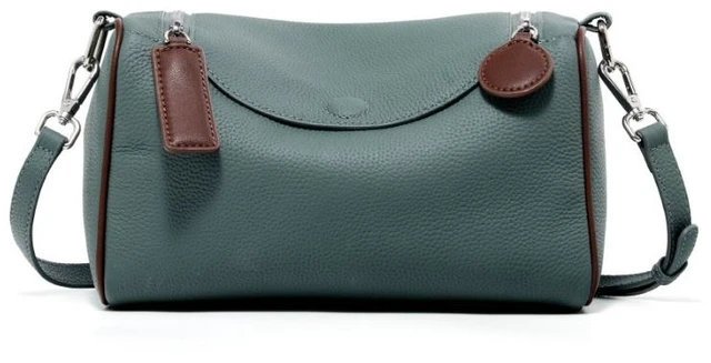 Main image of Genuine Leather Female Cross Bag Women Handbag Green