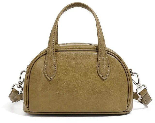 Main image of Genuine Leather Female Cross Bag Women Handbag Green