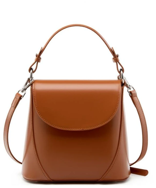 Main image of Genuine Leather Women Crossbody Bag Mini Bag Brown