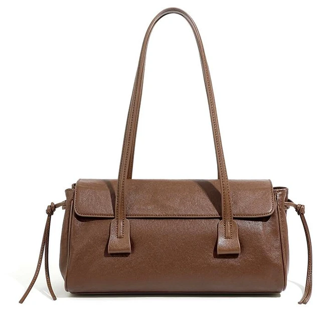 Main image of Genuine Leather Women Purses and Handbags Crossbody Bags Brown