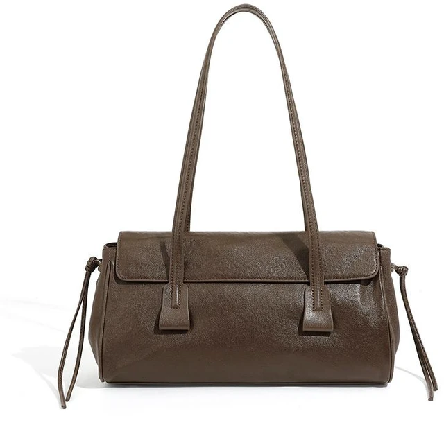 Main image of Genuine Leather Women Purses and Handbags Crossbody Bags Brown