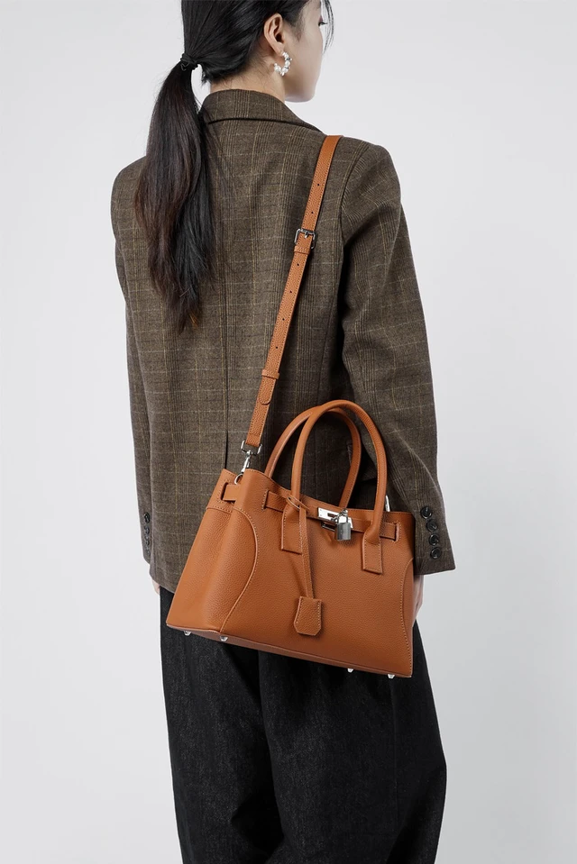 Alt view image 3 of 4 - Women's Woven Shoulder Crossbody Bag Handbag Brown