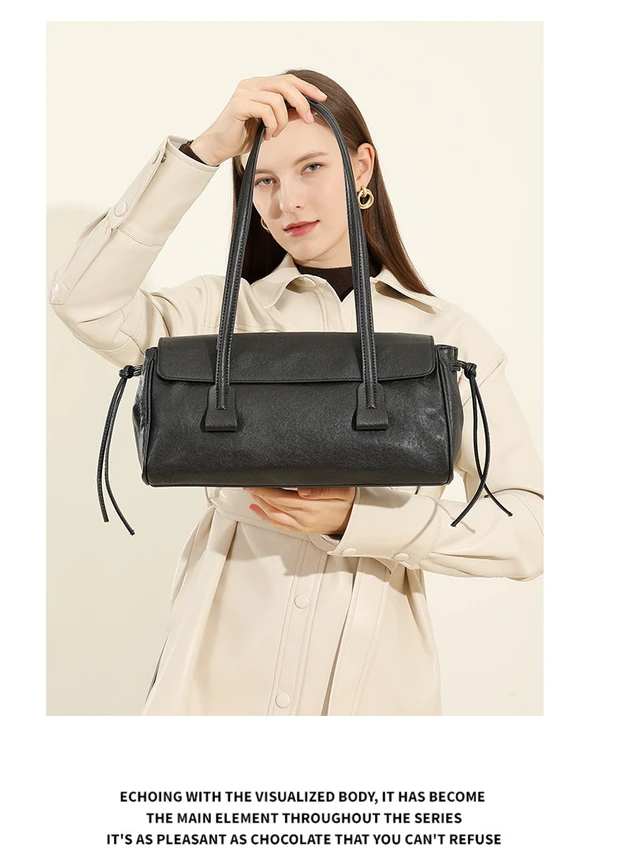 Alt view image 2 of 4 - Genuine Leather Women Purses and Handbags Crossbody Bags Black