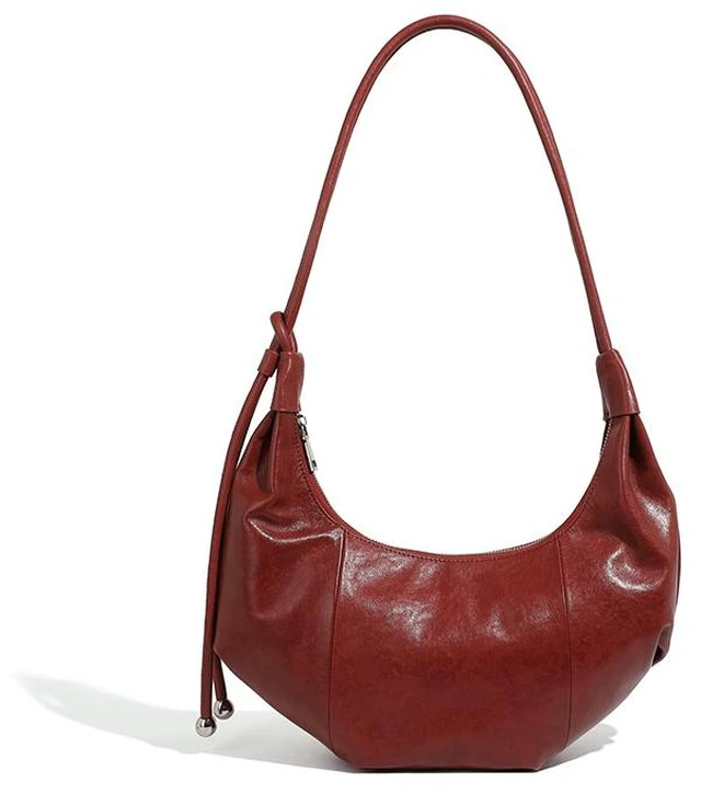 Main image of Genuine Leather Women Designer Handbag and Purse Red