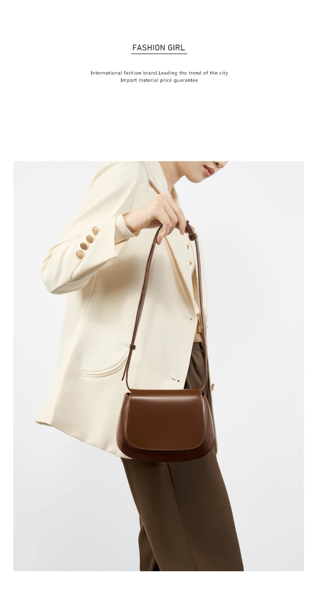 Alt view image 4 of 5 - Women Genuine Leather Tote Bag Brown