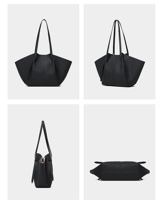 Alt view image 4 of 4 - Genuine Leather Women Crossbody Bags Women's Tote Shoulder Bag Black
