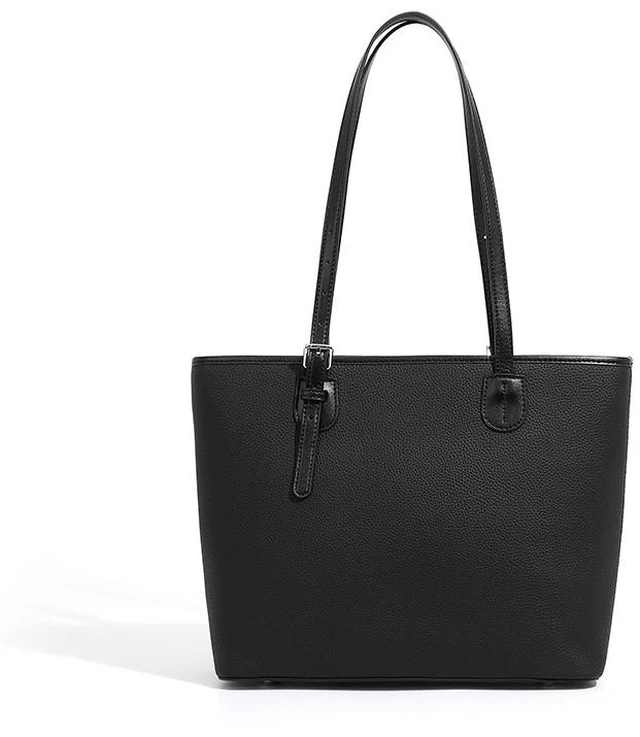 Main image of Genuine Leather Women Shoulder Bag Black