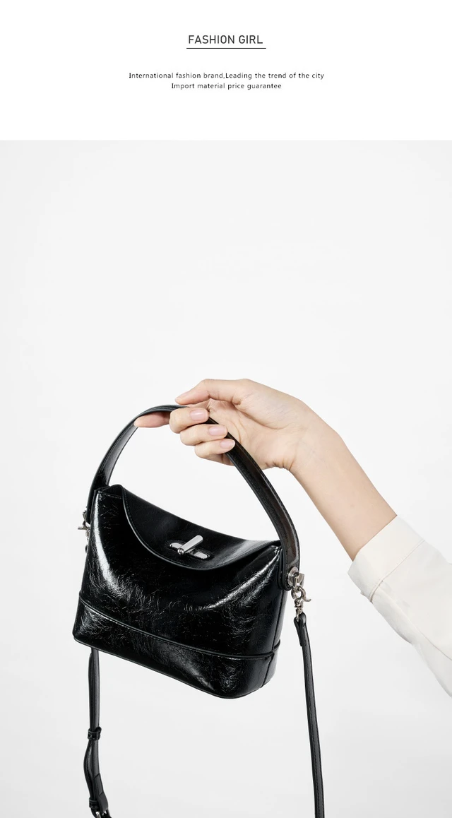 Alt view image 2 of 4 - Genuine Leather Women Designer Handbag and Purse Black