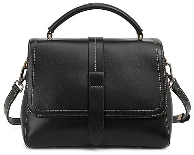 Main image of Women Genuine Leather Tote Bags Purses And Handbags Black