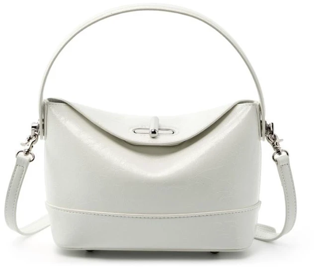 Main image of Genuine Leather Women Designer Handbag and Purse White