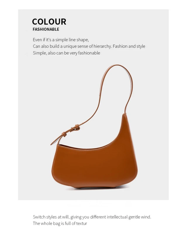 Alt view image 2 of 3 - Women Genuine Leather Handbag Brown