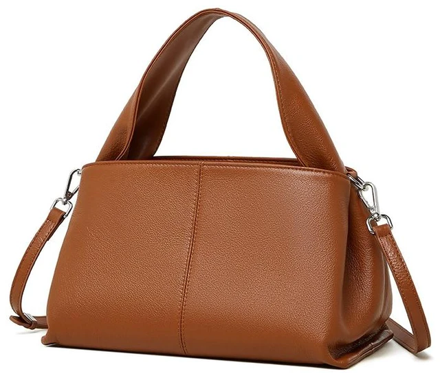 Main image of Women Genuine Leather Handbag Brown