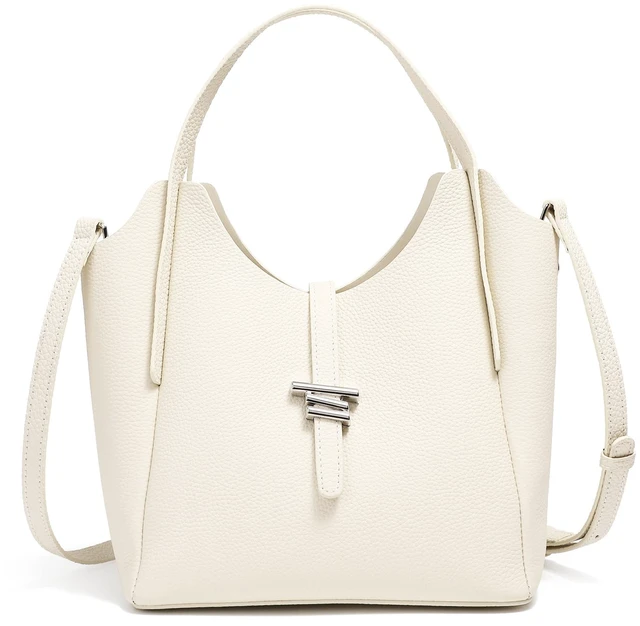 Main image of Genuine Leather Women Purses and Handbags Shoulder Tote Bags White