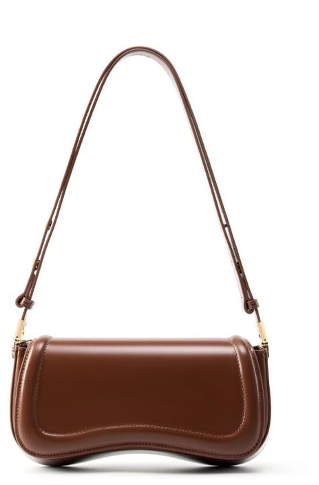 Main image of Genuine Leather Ladies' Crossbody Bag Brown