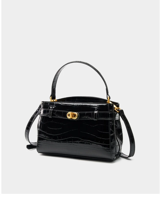 Alt view image 3 of 5 - Women Tote Handbags Genuine Leather Shoulder Bags Black