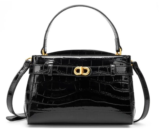Main image of Women Tote Handbags Genuine Leather Shoulder Bags Black