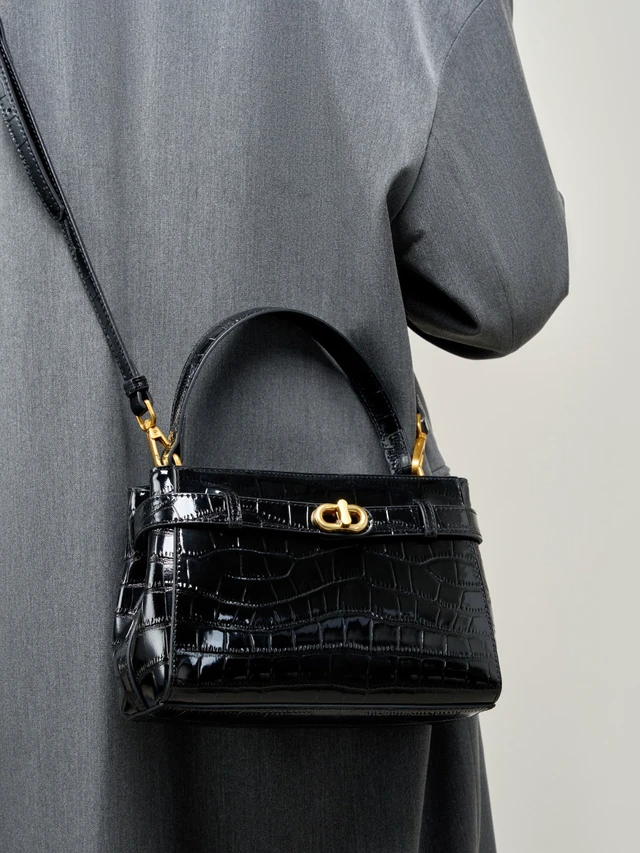 Alt view image 2 of 5 - Women Tote Handbags Genuine Leather Shoulder Bags Black