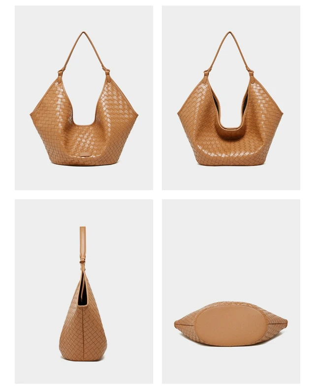 Alt view image 4 of 4 - Genuine Leather Women Handbags Brown