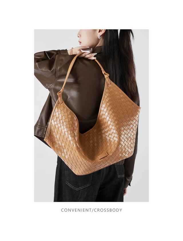 Alt view image 3 of 4 - Genuine Leather Women Handbags Brown