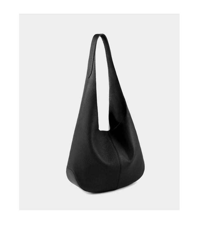 Alt view image 2 of 3 - Genuine Leather Women Crossbody Bags Women's Tote Shoulder Bag Blakc