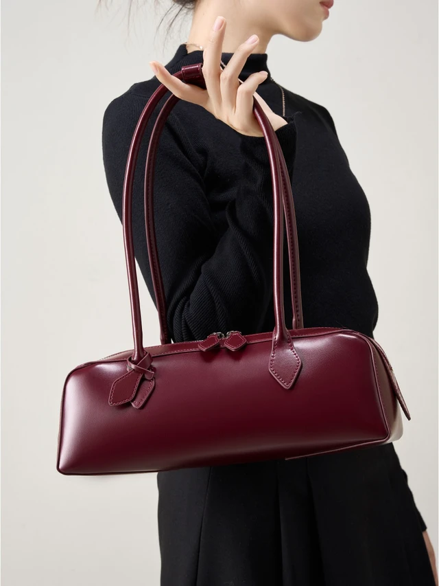 Alt view image 2 of 4 - Women Genuine Leather Crossbody Bags Women's Tote Shoulder Bag Red