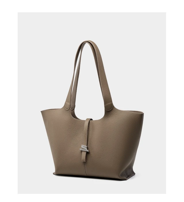 Alt view image 2 of 5 - Genuine Leather Women Shoulder Bag Mobile Phone Bag Grey